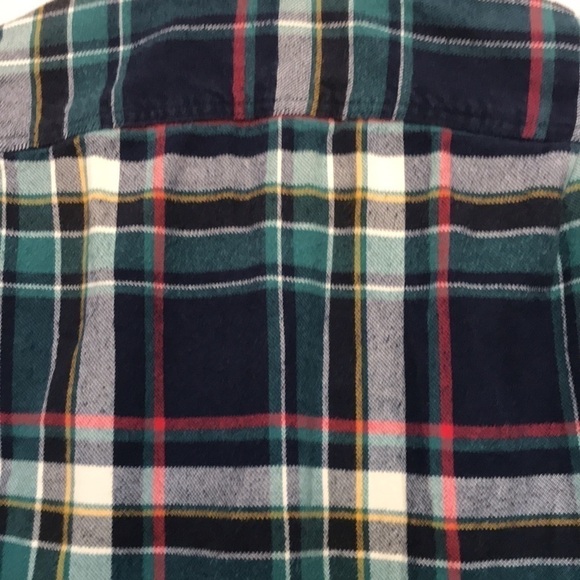 𝅺j. Crew Factory plaid tailored fit flannel button front shirt shacket XS - Picture 5 of 9